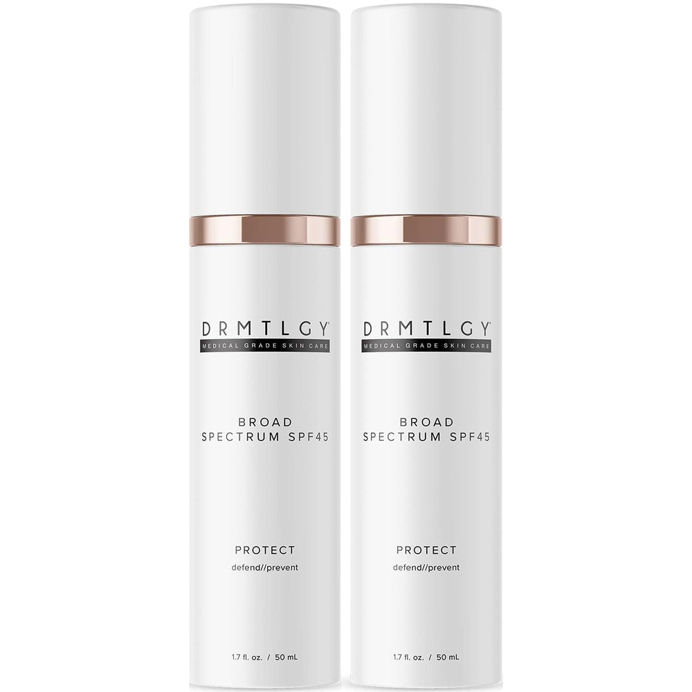 DRMTLGY écran solaire visage anti-âge clair, hydratant et non comédogène pour peau sensible