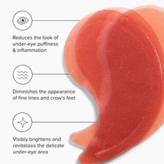 Patchs yeux hyaluronique, hydratation durable et contour souple.