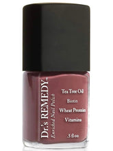 Dr.'s Remedy MELLOW Mauve bottle with nourishing polish delivers rich color.