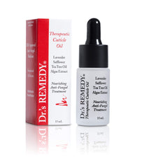 Dr.'s Remedy Caress Cuticle Oil — application facile pour nourrir les ongles.