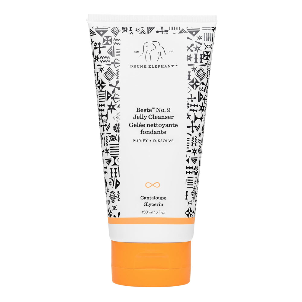 Drunk Elephant Beste No. 9 Jelly Cleanser sur flacon 5 oz, nettoie en douceur.