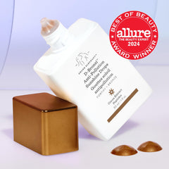 D-Bronzi sur peau, nuance chaude pour un glow naturel.