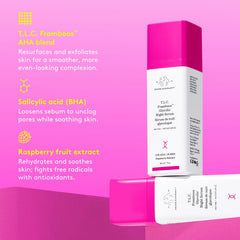 Drunk Elephant Framboos Serum: extrait de framboise et actifs visibles.