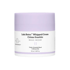 Pot Drunk Elephant Lala Retro crème fouettée, hydratation quotidienne légère et plaisir sensoriel.