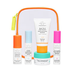 Drunk Elephant Littles Kit : emballage élégant prêt pour voyage et test des essentiels.