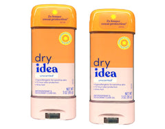 Application of Dry Idea gel underarm for all-day dryness