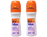 Dry Idea Roll-On Sans Parfum — bouteille compacte prête à l’emploi et discrète.