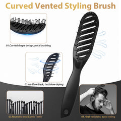 DUAIU brosse quiff rouleau pour ajouter du volume dès le séchage.