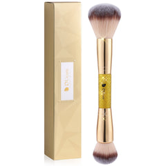 DUcare brosse double-face: application précise et blend harmonieux fard et poudre.