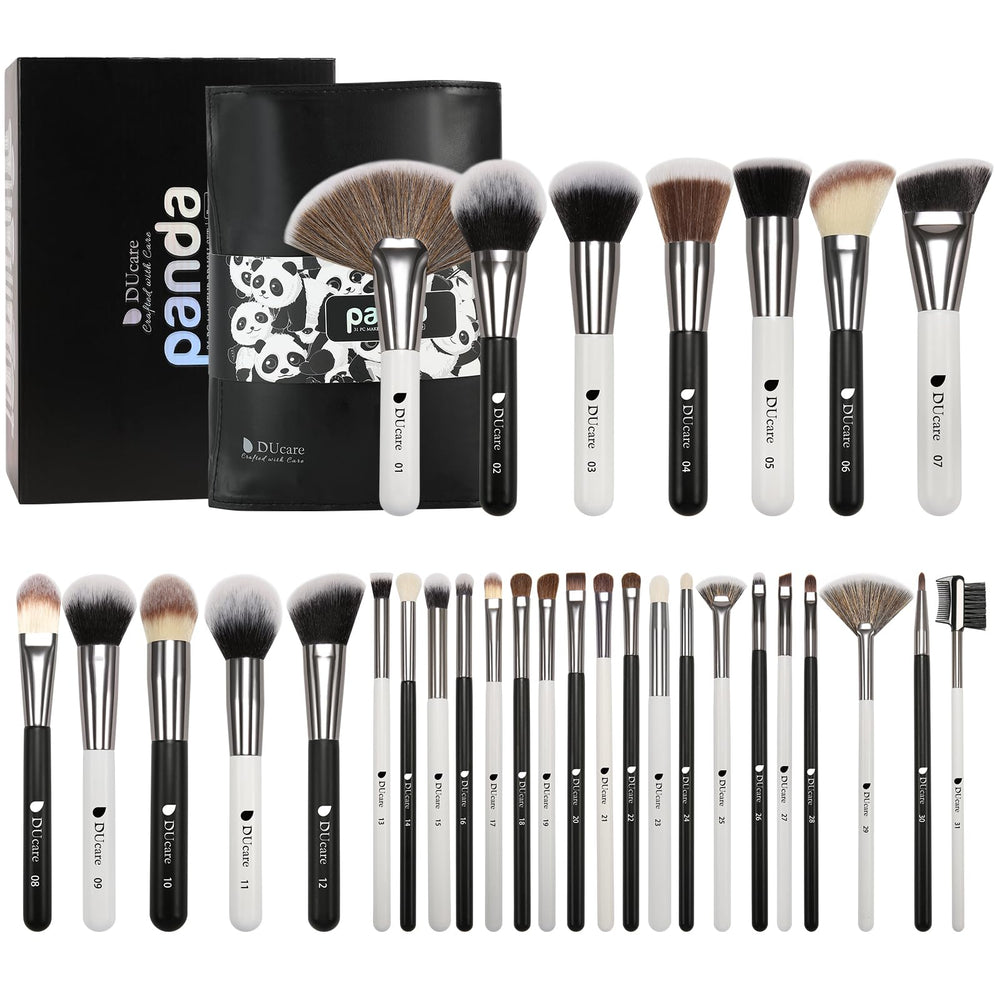 Ensemble DUcare Panda Series pour pinceaux maquillage du visage et de la peau