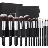 DUcare pinceaux maquillage Noël: ensemble 15 pièces dans un sac pratique pour voyage.