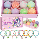 Bombes de bain Duchong licorne emballage adorable, cadeau parfait.