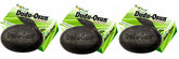 Savon noir africain Dudu-Osun pur, pack 3, emballage pratique pour routine quotidienne.