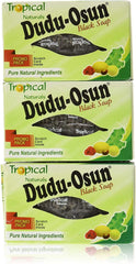 Dudu-Osun Savon Noir, pack de 5 barres, nettoie en douceur.