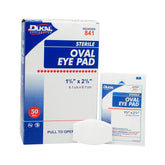 Tampon coton ovale Dukal pour les yeux, absorbant et doux, idéal pour le soin quotidien.