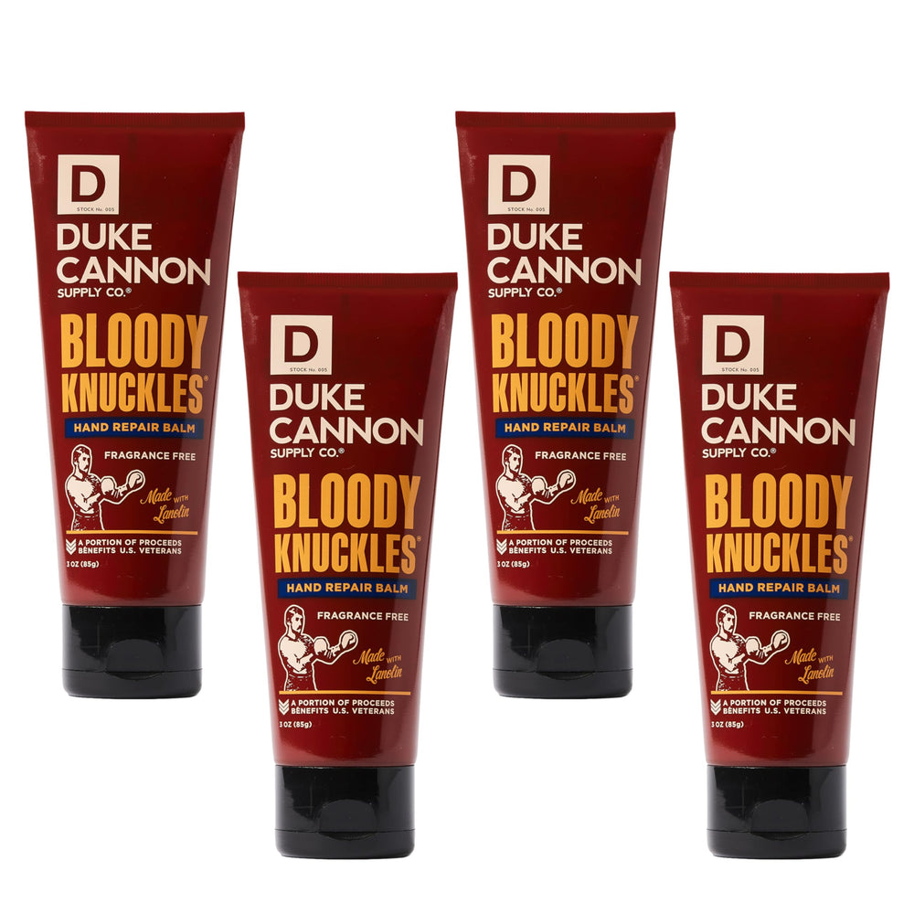 Duke Cannon Bloody Knuckles : tube voyage 3 oz pour hydrater les mains en déplacement.