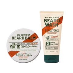 Duke Cannon Bourbon Beard Wash dans sa bouteille, nettoie en douceur la barbe.