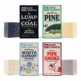 Savon Duke Cannon Big Brick Noël Pipe Fumée, longue durée et parfum boisé.