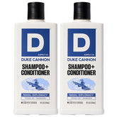 Duke Cannon Naval Diplomacy 2-en-1: bouteille pratique pour cheveux propres