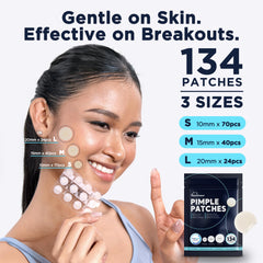 Patch hydrocolloïde invisible Dura Cleanse, se fond parfaitement à la peau.