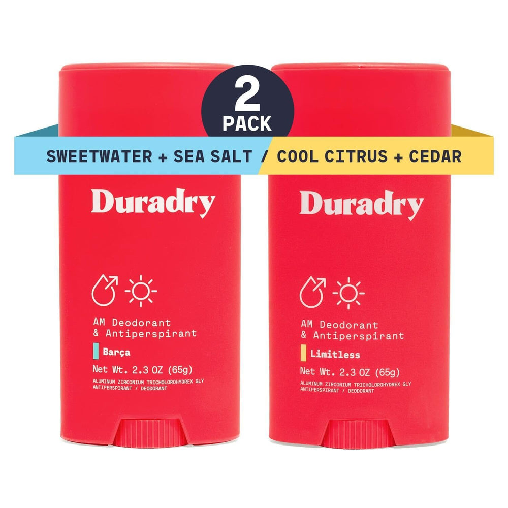 Duradry antiperspirant-stick emballage clair pour une présentation moderne et pratique