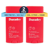Duradry antiperspirant-stick emballage clair pour une présentation moderne et pratique
