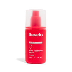 Duradry – bouteille de deodorant corporel sans aluminium prête pour l'usage quotidien.