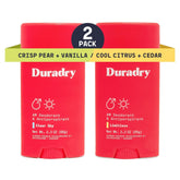 Duradry stick-antiperspirant: application rapide et fraîcheur durable tout au long de la journée.