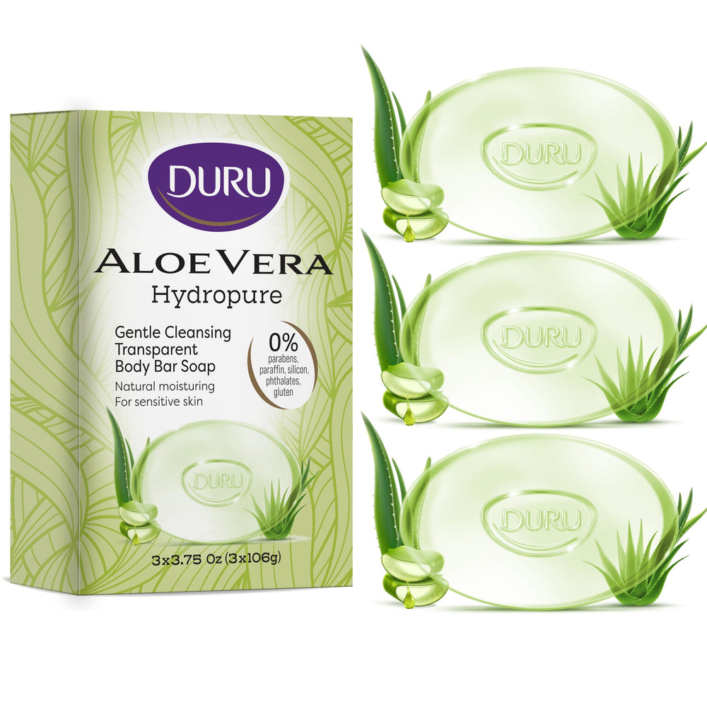 Duru Aloe Vera et Glycérine – savon-barre translucide et hydratant pour peau sensible
