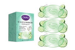 Savon-barre Duru à la glycérine au concombre, nettoyage doux pour peaux sensibles.