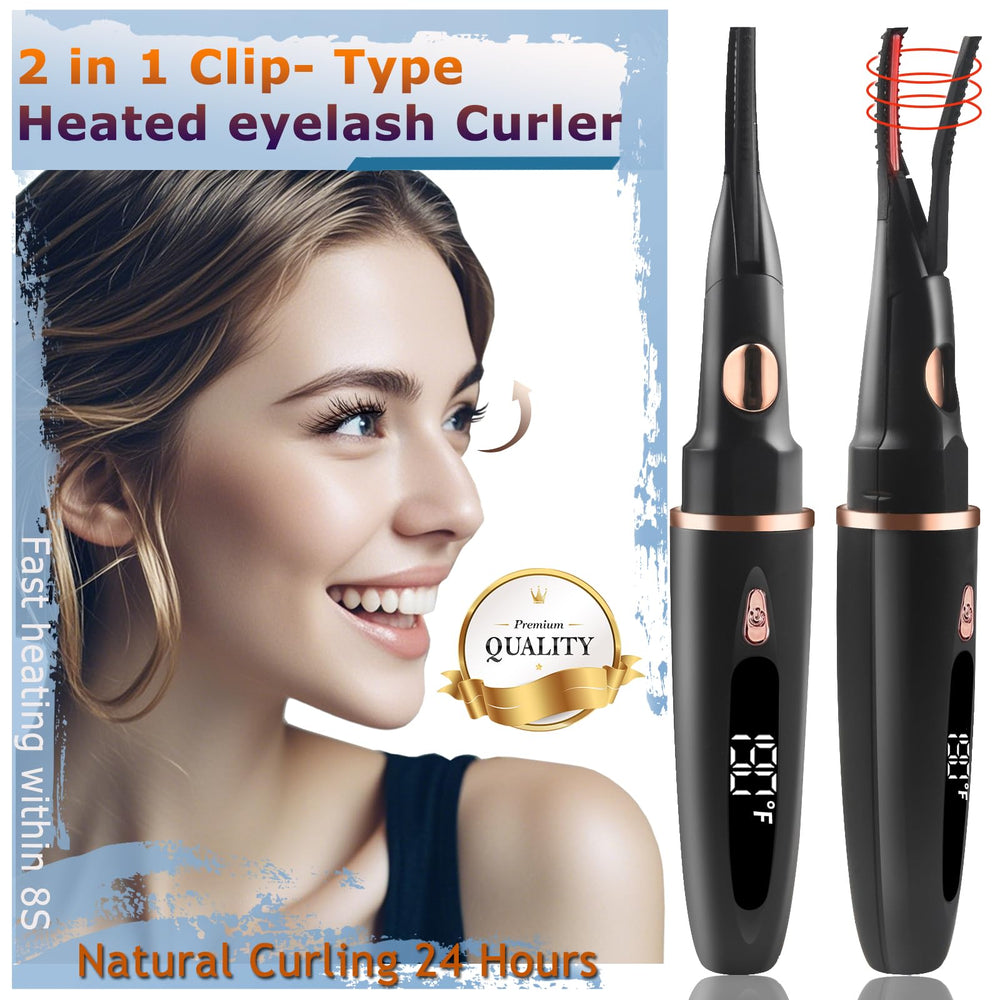 Dust2Oasis curleur cils chauffant clip 2 en 1 pour un rehaussement naturel.