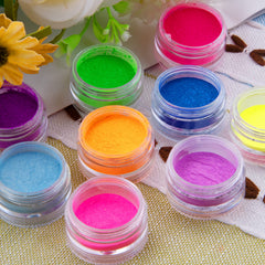 Duufin poudre pigment lumineux pour ongles qui brillent après exposition