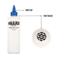 Dynamic Color Co encre tatouage blanc triple – usage professionnel sûr.