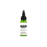Dynamic Color Co encre tatouage vert citron en bouteille 1oz pour détails nets.