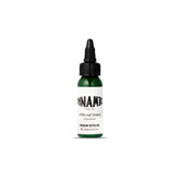 Dynamic Color Co – encre tatouage vert-feuille, flacon 30 ml, couleur vive.