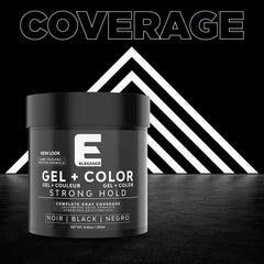 E Elegance Gel Noir – tenue longue durée pour une coiffure impeccable toute la journée.