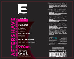 Gel transparent Elegance après-rasage prêt à l'emploi pour une application précise.