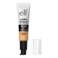 e.l.f. Hydratante Camouflage CC Crème bouteille-pompe, fini lumineux et hydratation durable.