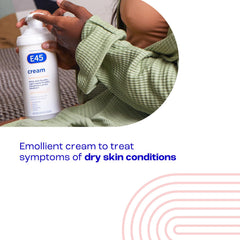 Application corps facile avec E45 Eucalyptus sur zones sèches.