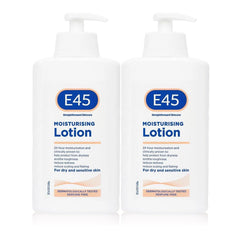 Lotion E45 pack de 2 pour le soin familial.