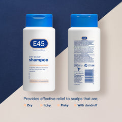 Shampoing E45, mousse capillaire apportant douceur et vitalité