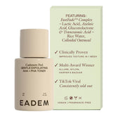 EADEM Cashmere Peel Toner flacon lait de riz et hydratation légère.