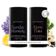 Each & Every déodorant lavande-citron pack 2,5 oz, parfum frais et durable pour la journée