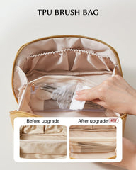 EACHY sac maquillage PU lisse et imperméable durable
