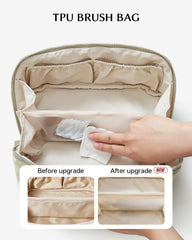 Eachy trousse-maquillage-rangement-pinceaux: organise les pinceaux avec accès rapide.
