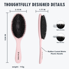 Brosse Eagle Fortress utilisable humide et sèche pour démêler sans douleur.