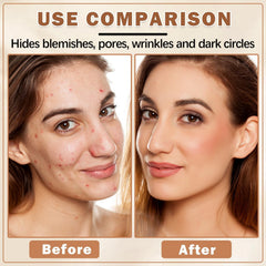 Eakroo fond de teint aérograhe pinceau intégré — application précise et facile.