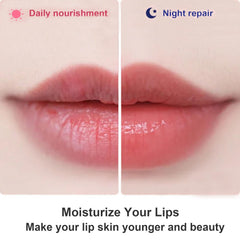 Application du masque lèvres cristal Eakroo, sensation fraîche.