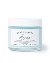 Earth Harbor AZURE crème régénérante du cou, hydratation ciblée et sensation fraîche.