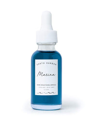 Earth Harbor MARINA Biome Brightening Ampoule – bouteille lumineuse favorisant un teint uniforme.